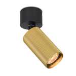 BOSTON Aluminium Surface Spotlight Gold Bronze Black - Black