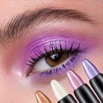 Multicolor Eyeshadow Stick Long-lasting Shimmery And Glittery Eye Makeup Easy-to-apply Smudge-proof Eye Shadow Pencil