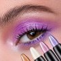 Multicolor Eyeshadow Stick Long-Lasting Shimmery And Glittery Eye Makeup Easy-to-Apply Smudge-Proof Eye Shadow Pencil