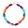 Bohemia Colored Beaded Necklace Alloy Chokers