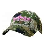 Womens Camouflage Pixelate Embroided Peak Cap - Camouflage Onesize