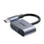 UGREEN USB Type-C Dual Audio And Charging Adapter (15W PD 2-in-1 Splitter)