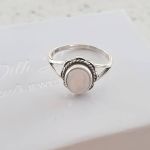 Lianova - 925 Sterling Silver Shimmer Shell Ring - Size 8