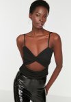 Twist Detail Blouse - Black