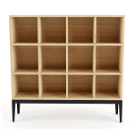 Holly Horizontal Cubicle Shelf - White Oak