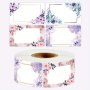 250PCS/ROLL Flowers Name Labels Kitchen Blank Handwritten Date Stickers Refrigerator Freezer Food Storage