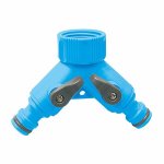 Tap Conn Dual Outlet 2WAY Aqua