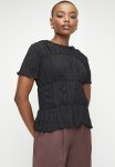 Edit Crushed Blouse - Black
