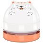 Yunyilan MINI Desktop Vacuum Cleaner Portable USB Vacuum Cleaner For Desk MINI Cute Cartoon Desktop Vacuum For Cleaning Eraser Crumbs Dust Crumbs