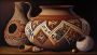 Canvas Wall Art- Traditional Zulu Pottery B1020