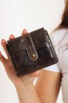 Genuine Leather Slim 5 Slot Credit Card Wallet Brown