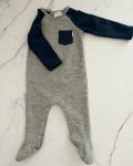 Keedo Grey And Blue Dappled Onesie 3 6M