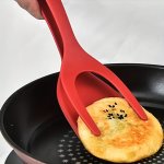 1PC 2 In 1 Frying Spatula Tong Nylon Cooking Turner Egg Spatula Pancake Steak Spatula Baking Tools Kitchen Gadgets