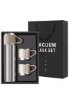 Thermos Vacuum Double Wall Of Stainless Steel Flask Set With 3 Cups 500ML
