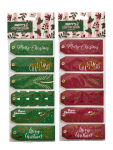 12 Piece Christmas Gift Tag - None Gold