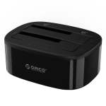 Orico 2 Bay 2.5" 3.5" USB3.0 Hdd|ssd Standalone Clone Dock - Black