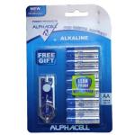 Alphacell Aa 8PC Pro Alkaline Digital Batteries With Free Gift 3 Pack