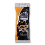 BIC Metal Disposable Razor 1 Blade - 5 Pack