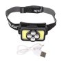 Cob Head Lamp USB Rechargeable LED Head Lamp IPX4 Waterproof Headlight