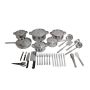 Dolphin Princess - 35 Piece Stainless Steel Cookware & Kitchen Tool Set