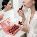 Cosmetic 6 Color Matte Lipstick Gift Box Set