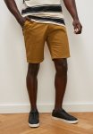 Mpho Flat Front Peached Chinos - Mid Brown