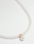 Goldair Gold Plated Pearl Cubic Zirconia Necklace