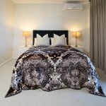 Faux Mink Bella - Silk Road Steel silver - 220 X 210 Cm Double queen 1 Ply 3 Kg
