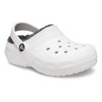 Classic Lined Clog Kids - White grey J6
