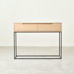 Tankwa Server Two Drawer Pale Wheat Oak Veneer