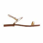 Metal Trim Sandal -gold