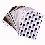 80PCS Vibrant Retro Print A5 Tissues With Floral Design - Dual-use Bookmarks Ideal For Gift Wrapping & Packaging Black white