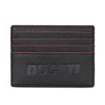 Ducati Formal Black Leather Card Case