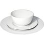 Just White Rim Porcelain Dinner Set 12 Piece