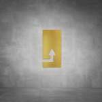 Arrow Sign D02 - Brushed Brass