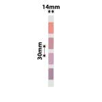 NB283 - - D11 D101 D110 H1S - 14X30MM - 210 Pink 4 Colours Labels