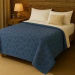 Heart Embossed Sherpa Fleece - Turquoise