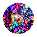 Glass Mosaic Round Tablecloth