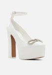 Kamilia Platform Heel - White