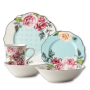 Jenna Clifford - Wavy Rose 16PCE Dinner Set + Salad Bowl