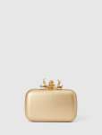 Gina Orchid Clasp Hardcase Clutch - 0 Gold
