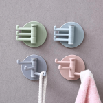 3-BRANCH Traceless Hanging Hook - Multifunctional Rotary Hook For Kitchen & Bathroom Walls - Punch-free Installation