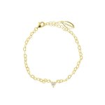 Georgini Sweetheart Heart Chain Bracelet - Gold
