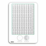 Writing Slate Number Chart And Clock Markerbord 297 210MM Tens