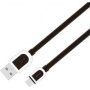 Astrum UD360 Micro USB Flat Charge And Sync Cable 1M Black And White