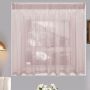 Matoc Designs Caf Curtain - Mystic Voile - Pink - Taped - Single Layer - 300CM W X 120CM H