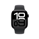Apple Watch Series 10 Gps 42MM Jet Black Aluminium Case With Black Sport Band - M l