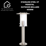 Stainless Steel Cp Pedestal Outdoor Bollard - 455MM