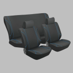 STINGRAY Monaco 6PC Car Seat Cover Set - Grey