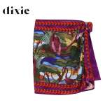 Jungle Print Wrap Skirt MINI - Magenta Free